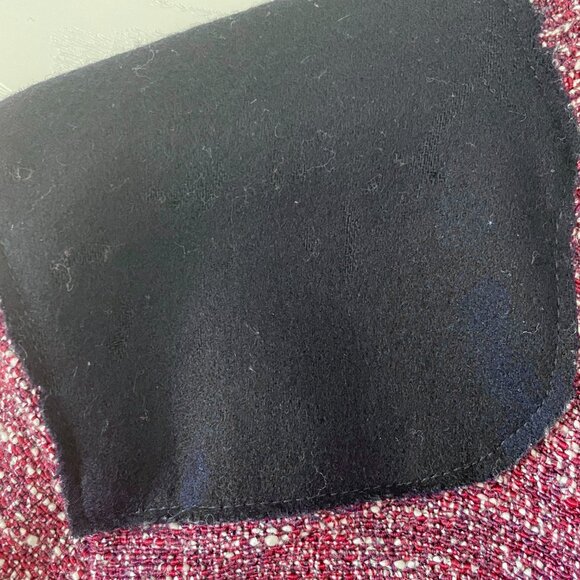 Tory Burch Women's Sweater Large Maroon Tweed Metallic Pullover Long Sleeve - Picture 6 of 10